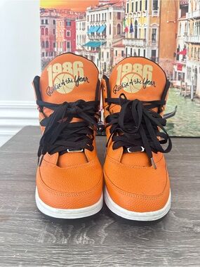 Patrick Ewing Orange High-Top Sneakers - 1986 Rookie of the Year